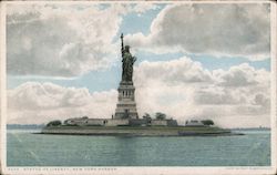 Statue of Liberty, New York Harbor Postcard