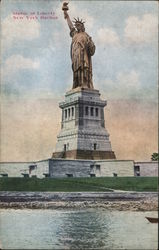 Statue of Liberty, New York Harbor Postcard