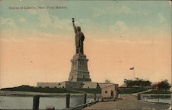 Statue of Liberty, New York Harbor Postcard