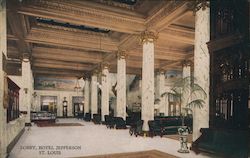 Lobby, Hotel Jefferson St. Louis, MO Postcard Postcard Postcard