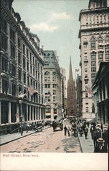 Wall Street New York City, NY Postcard Postcard Postcard