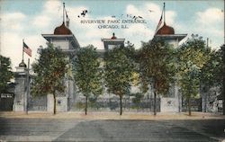 Riverview Park Entrance Postcard