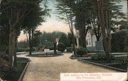 Path Leading to the Paracks, Presidio Postcard