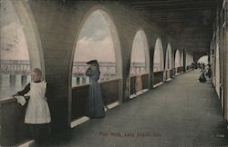 Pier Walk Long Beach, CA Postcard Postcard Postcard