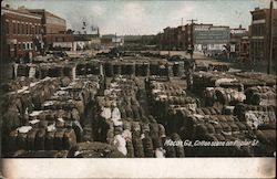 Cotton Scene on Poplar St. Macon, GA Postcard Postcard Postcard