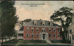 Nurses Home, Augusta General Hospital Postcard