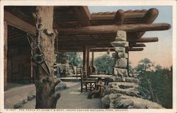 The Porch at Hermit's Rest, Grand Canyon National Park Arizona Postcard Postcard Postcard