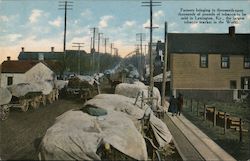 Farmers Bringing in Thousands of Pounds of Tobacco to be Sold Lexington, KY Postcard Postcard Postcard