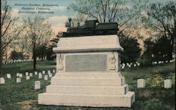 Andrews Raiders Monument National Cemetary Chattanooga, TN Postcard Postcard Postcard