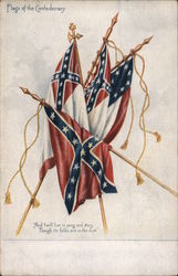 Flags of the Confederacy Postcard Postcard Postcard