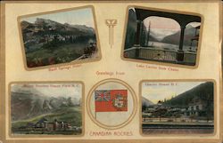 Greetings from Canadian Rockies British Columbia Canada Postcard Postcard Postcard