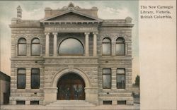 The New Carnegie Library Victoria, BC Canada British Columbia Postcard Postcard Postcard