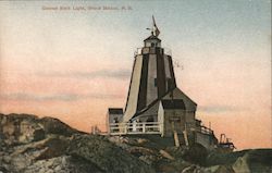 Gannet Rock Light Grand Manan, NB Canada New Brunswick Postcard Postcard Postcard