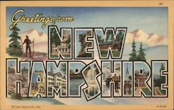 Greetings from New Hampshire Large Letter Postcard Postcard Postcard