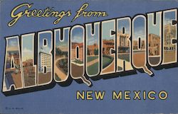 Greetings from Albuquerque, New Mexico Postcard