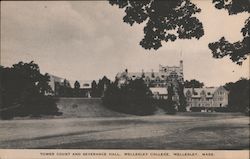 Tower Court and Severance Hall, Wellesley College Postcard