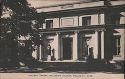 College Library, Wellesley College Postcard