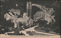 Airplane View of the Wellesley College Campus Postcard