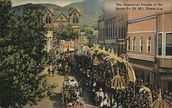 The Hysterical Parade of the Santa Fe New Mexico Postcard Postcard Postcard