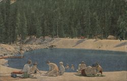 Swimming Pool at Lodgepole, Sequoia National Park Postcard