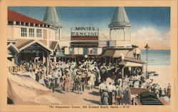 The Amusement Center Old Orchard Beach, ME Postcard Postcard Postcard