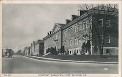 Company Barracks Fort Belvoir, VA Postcard Postcard Postcard