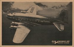 Enroute via Stratoclipper, Pan American Airways Postcard