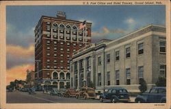 U.S. Post Office and Hotel Yancey Grand Island, NE Postcard Postcard Postcard