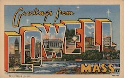 Greetings From Lowell Postcard