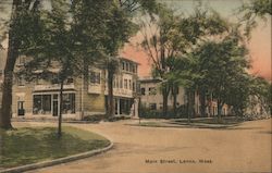 Main Street Lenox, MA Postcard Postcard Postcard