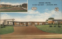 Drake Motel Jackson, MS Postcard Postcard Postcard