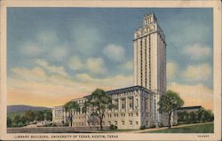 Library Building, University of Texas Austin, TX Postcard Postcard Postcard