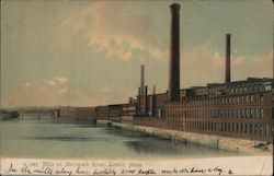 Mills on Merrimack River Postcard