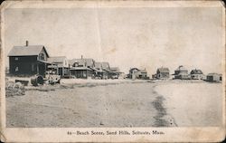 Beach Scene, Sand hills Scituate, MA Postcard Postcard Postcard