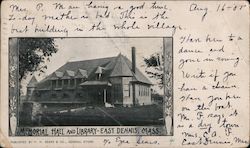 Memorial Hall and Library Postcard