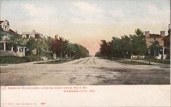 Armour Boulevard, Looking East from Main St. Kansas City, MO Postcard Postcard Postcard