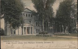 Slocum Library, Ohio Wesleyan University Postcard