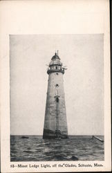 Minot Ledge Light, off the Glades Postcard