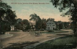 Mill Hill Circle, Junction Five Streets Norwalk, CT Postcard Postcard Postcard