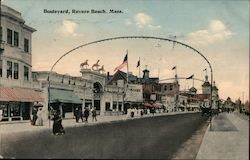 Boulevard Revere Beach, MA Postcard Postcard Postcard