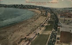 Revere Beach and Boulevard, From Nautical Gardens TOwer Postcard