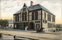 Town Hall and Post Office Hopedale, MA Postcard Postcard Postcard