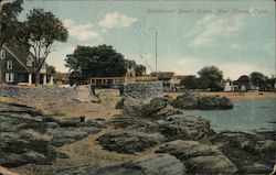 Woodmont Beach Scene Postcard