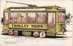 St. John to Seaside Park - Trolley Trips Postcard