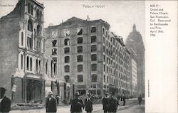 Grand and Palace Hotels Postcard