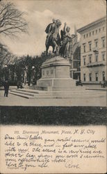 Shermann Monument, Plaza Postcard