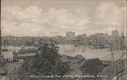 City View from Federal Hill Baltimore, MD Postcard Postcard Postcard