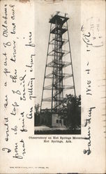 Observatory on Hot Springs Mountain Postcard