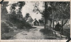 U.S. Reservation Mountain Drive- Entering Army and Navy Hospital Grounds Hot Springs, AR Postcard Postcard Postcard