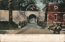 Entrance Confederate Soldiers Home Pikesville, MD Postcard Postcard Postcard